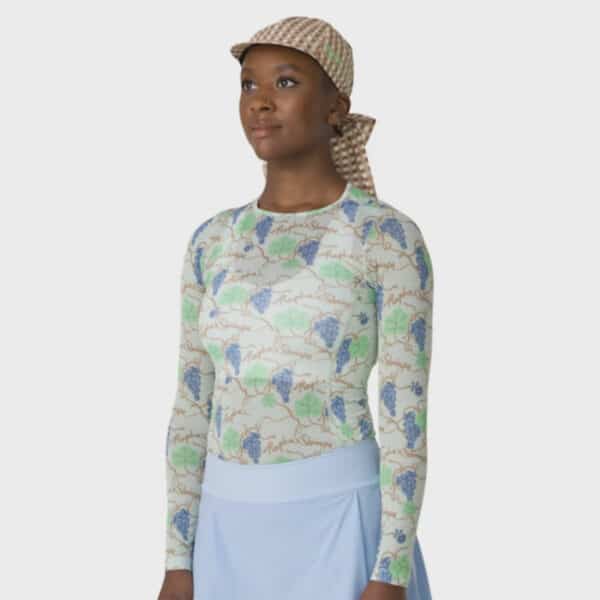 Grape Print/Cornflower
