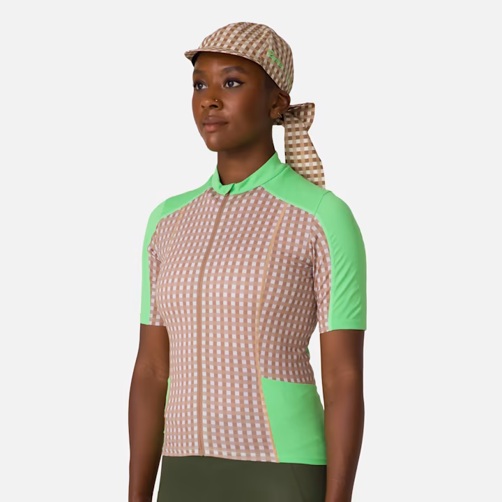 Gingham Print/Summer Green