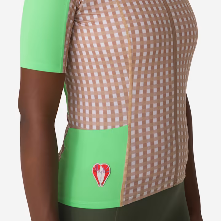 Gingham Print/Summer Green