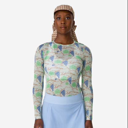 Grape Print/Cornflower