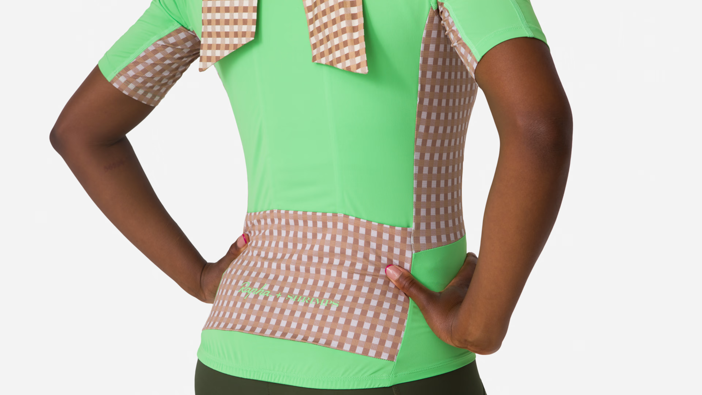 Gingham Print/Summer Green