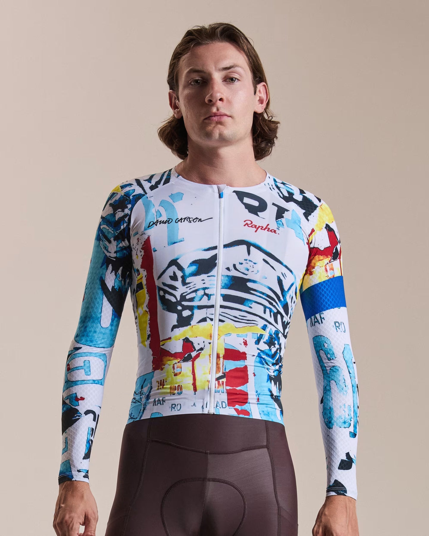 Rapha + David Carson Men's Pro Team Long Sleeve Aero Jersey