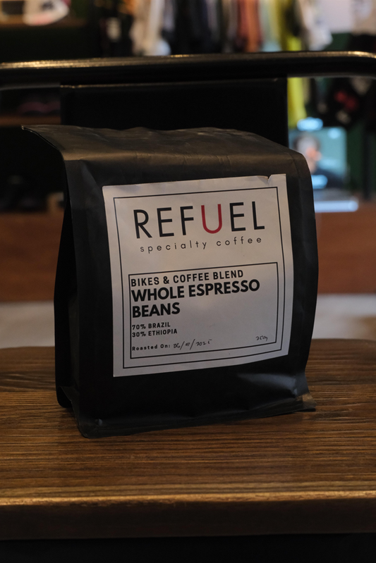 Bikes & Coffee Blend Whole Espresso Beans